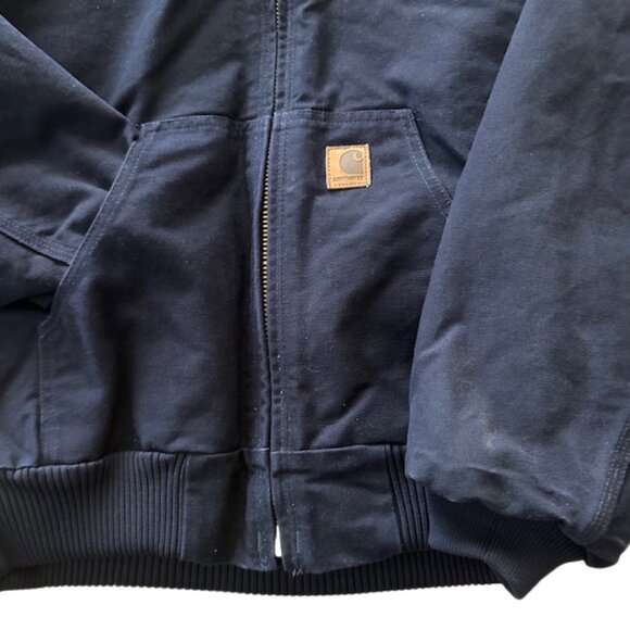 NWOT Carhartt Navy Blue Duck Cloth Coat Jacket - Picture 5 of 10